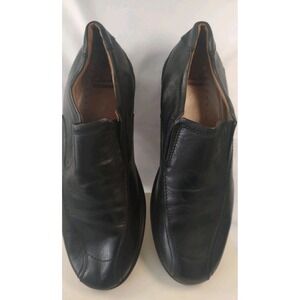 Clarks Collection Mens Black Craftwell Step Leather Slip On Loafers Shoes 12M